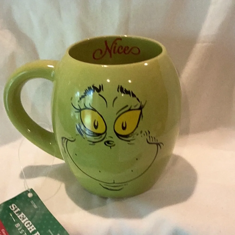 Grinch Naughty/Nice Christmas mug
